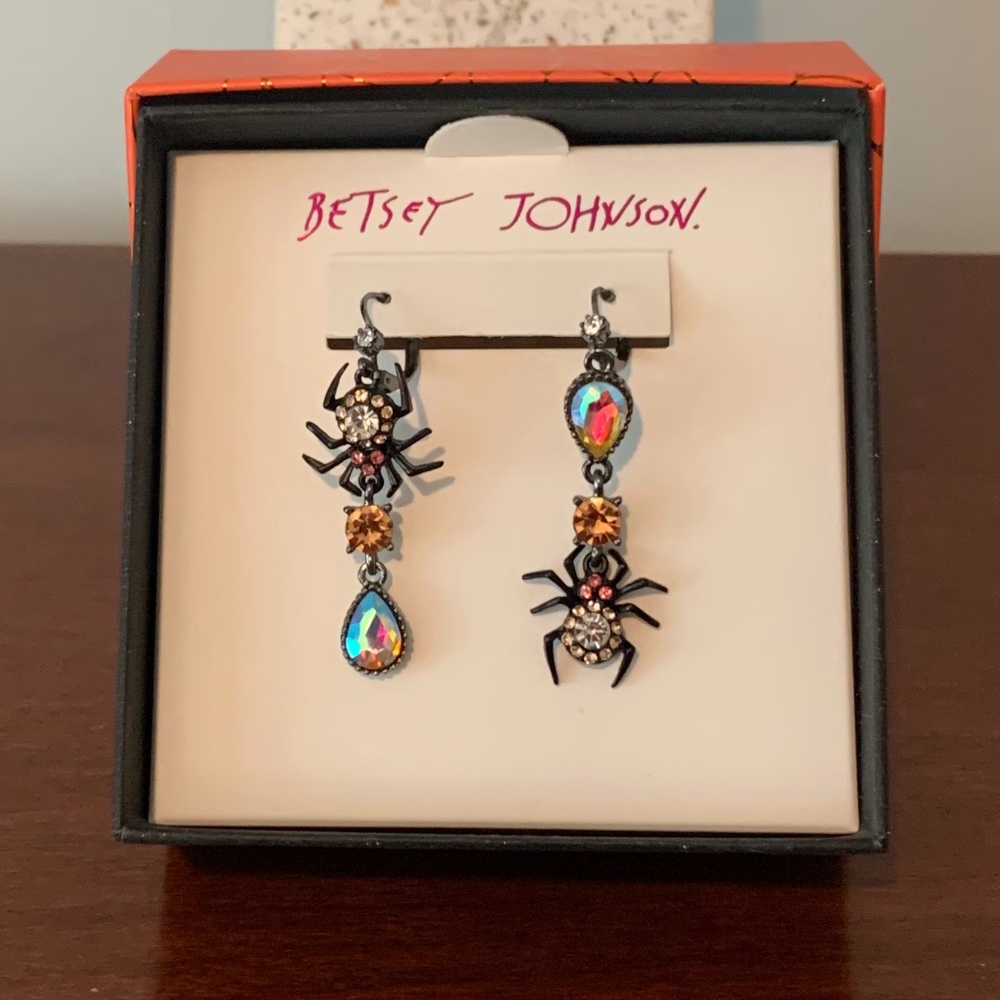 Betsey Johnson Spider Earrings
